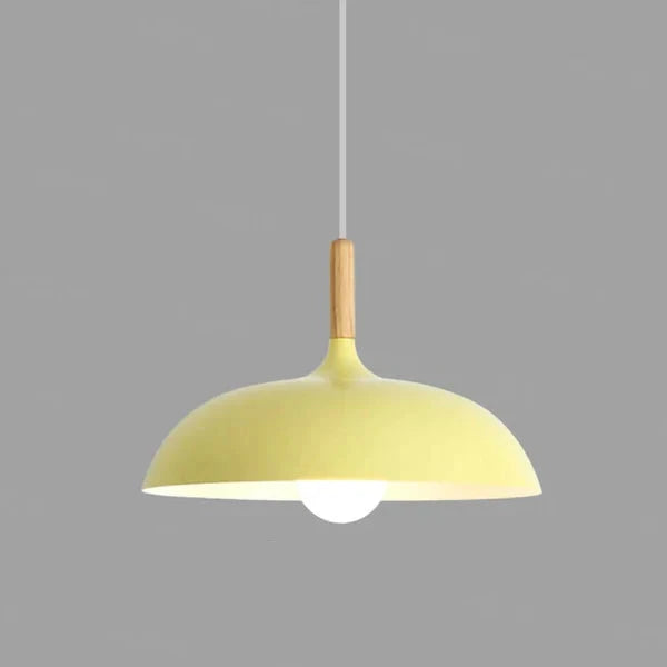 Scandinavische Plafondlamp van Eikenhout met Minimalistisch Ontwerp voor Sfeervolle Verlichting 9