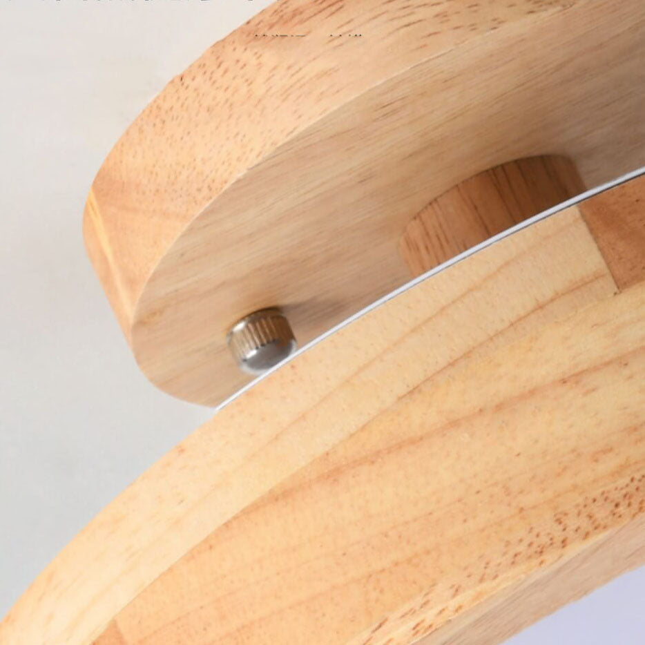 Scandinavische Ronde LED Plafondlamp - Semi-Flush Mount Plafonniere voor Slaapkamer en Woonkamer 7