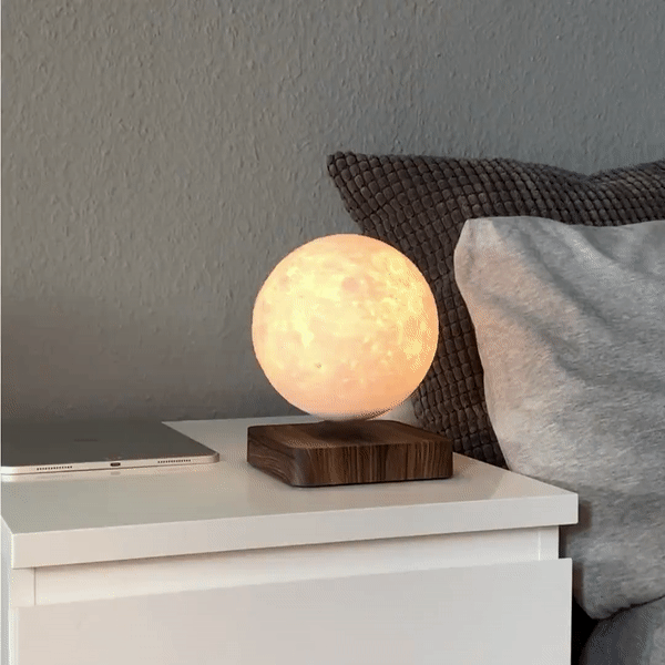 Zwevende 3D-Maanlamp - Draadloze Tafellamp