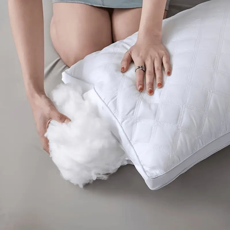 Set van 2 Hypoallergene 3D Kussens met Cervicale Ondersteuning voor Luxe Slaap 8