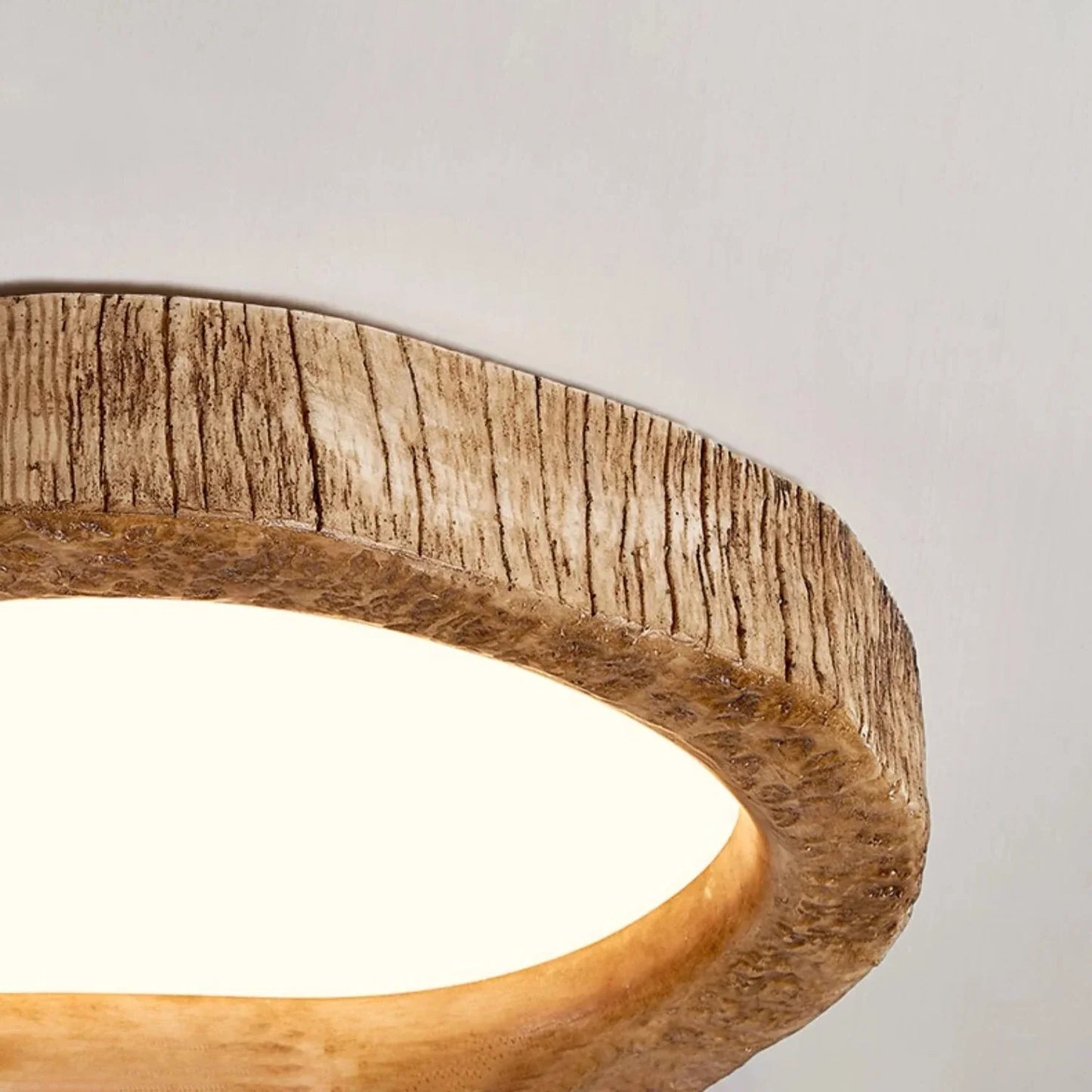 Rustieke LED Houten Plafondlamp voor Sfeervolle Verlichting