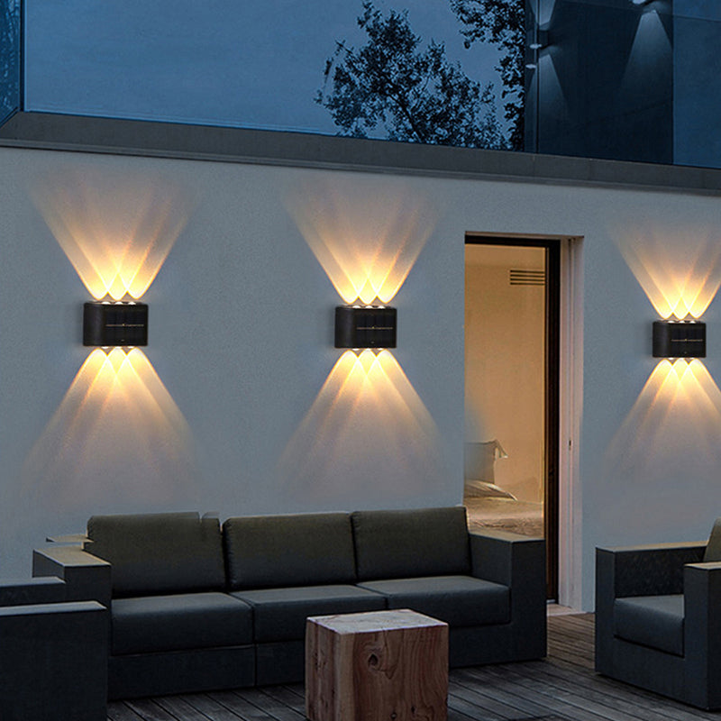 Slimme LED Buitenlamp met Sensor Zonne-energie IP65 Waterdicht 8 lampen