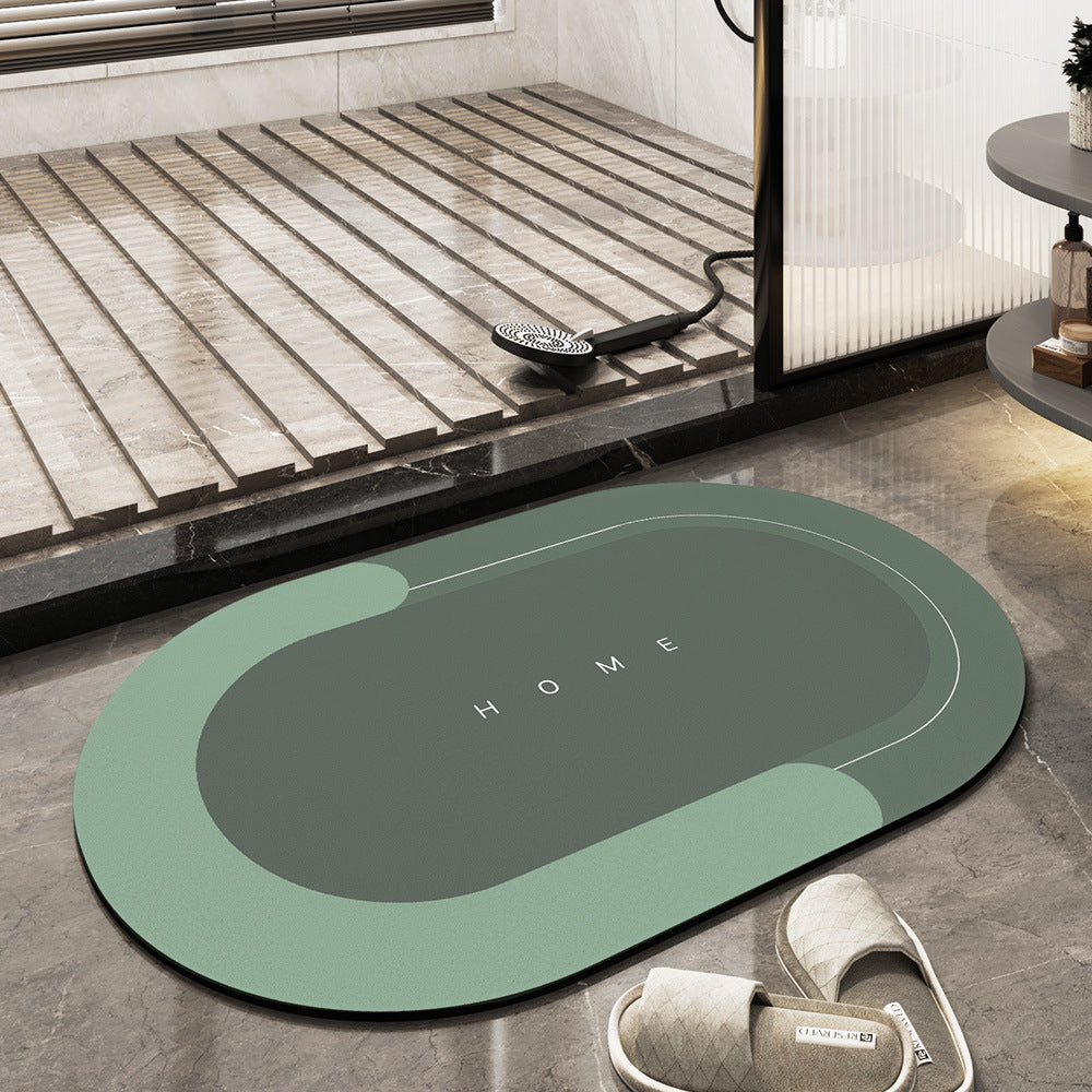 Sneldrogende Badmat van Microvezel voor Ultiem Comfort en Absorptie - 50 x 80 cm, Grijs, Beige, Blauw, Groen 13