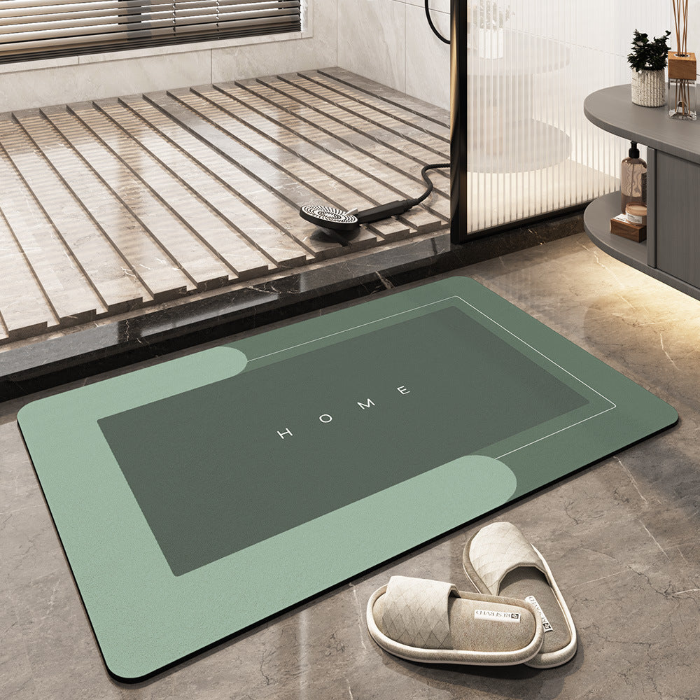 Sneldrogende Badmat van Microvezel voor Ultiem Comfort en Absorptie - 50 x 80 cm, Grijs, Beige, Blauw, Groen 9