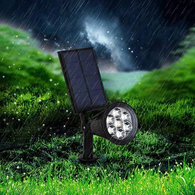 Solar Spotlight Tuin - Set van 2 met Verstelbare Hoek en 9 Kleuren Licht