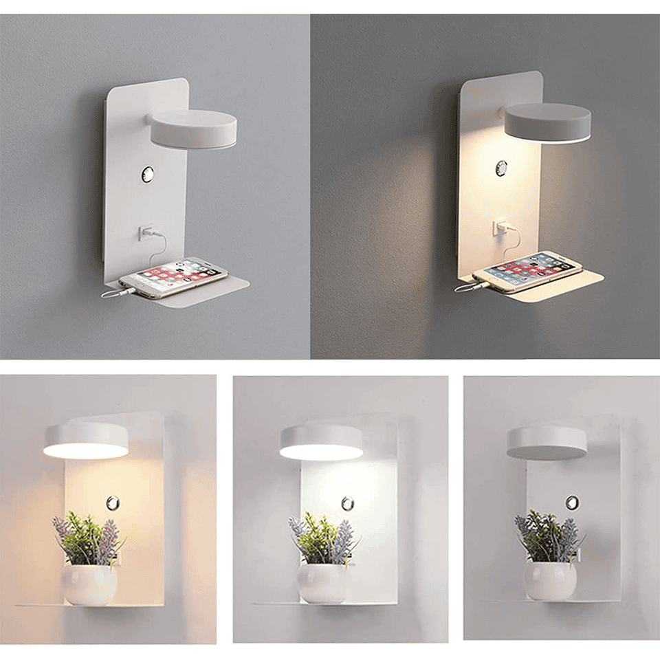 Stijlvolle Bedlamp met Warme Gloed voor Slaapkamer en Leesruimte - Elegant Bedlampje 4