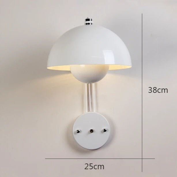 Stijlvolle Wandlamp MushroomGlow met LED Verlichting voor Binnen – Modern Muurlamp Accent 0