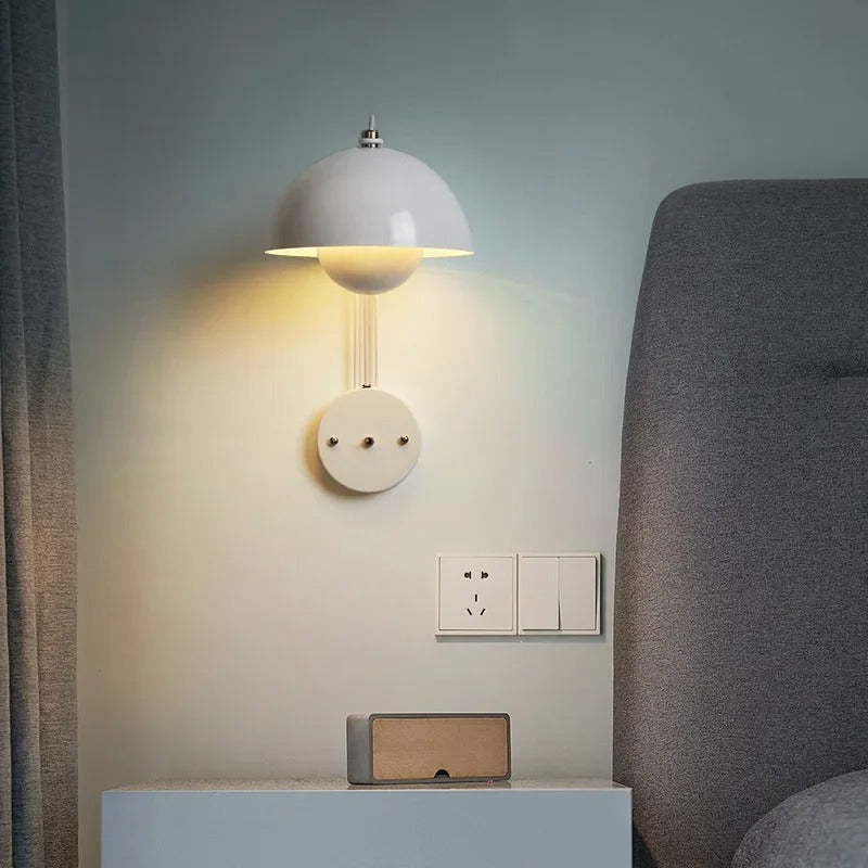 Stijlvolle Wandlamp MushroomGlow met LED Verlichting voor Binnen – Modern Muurlamp Accent 3