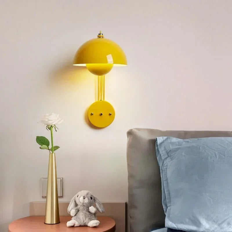 Stijlvolle Wandlamp MushroomGlow met LED Verlichting voor Binnen – Modern Muurlamp Accent 4