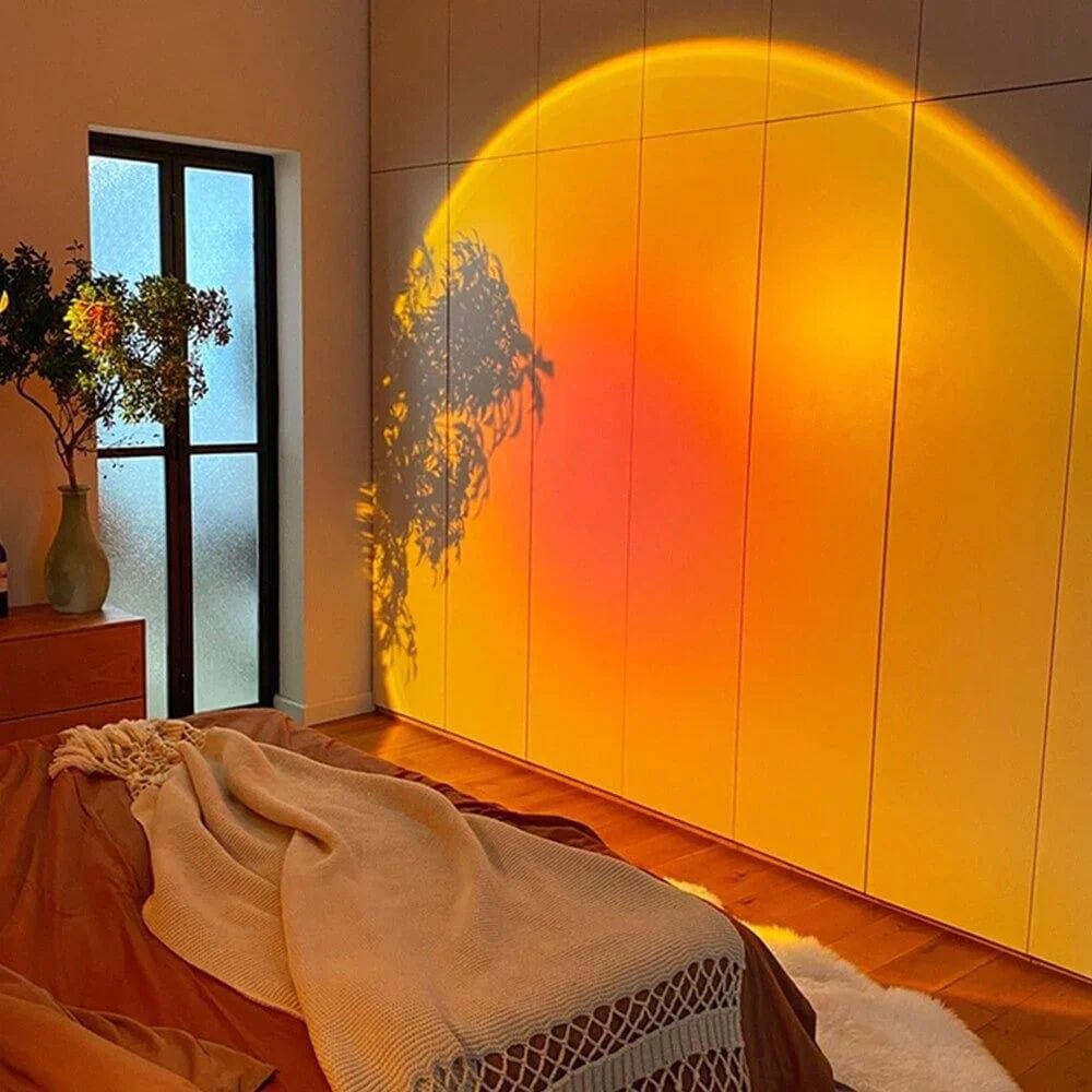 Zonsopkomst LED Tafellamp met 13 Lichtmodi en 360° Draaibare Kop Default