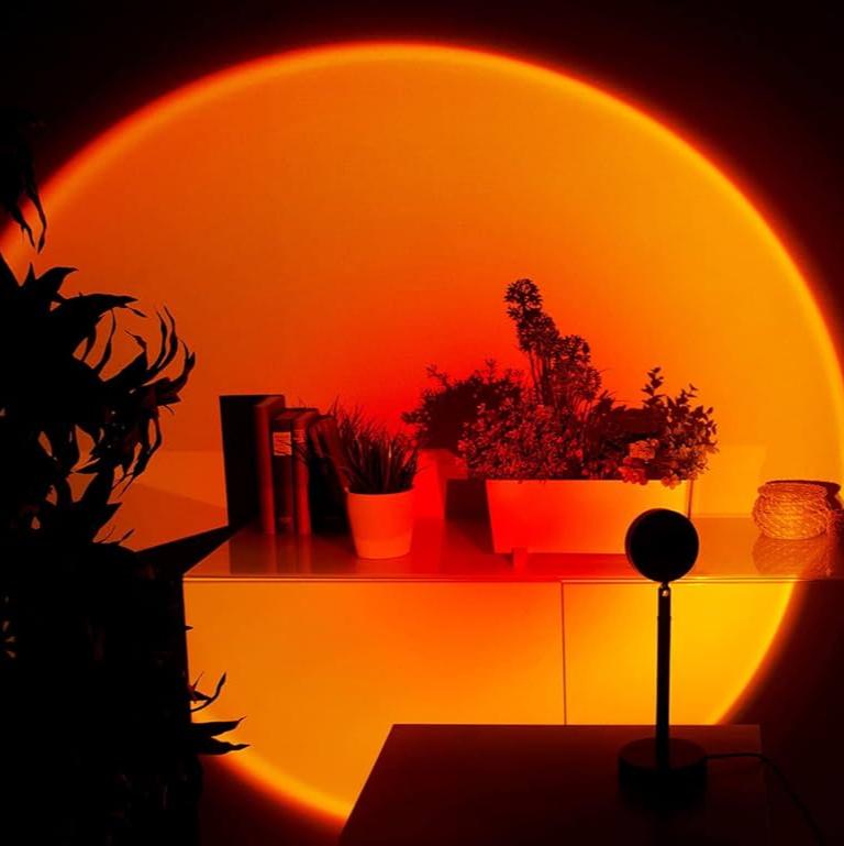 Zonsopkomst LED Tafellamp met 13 Lichtmodi en 360° Draaibare Kop