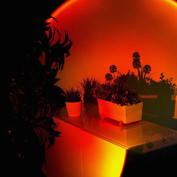 Zonsopkomst LED Tafellamp met 13 Lichtmodi en 360° Draaibare Kop