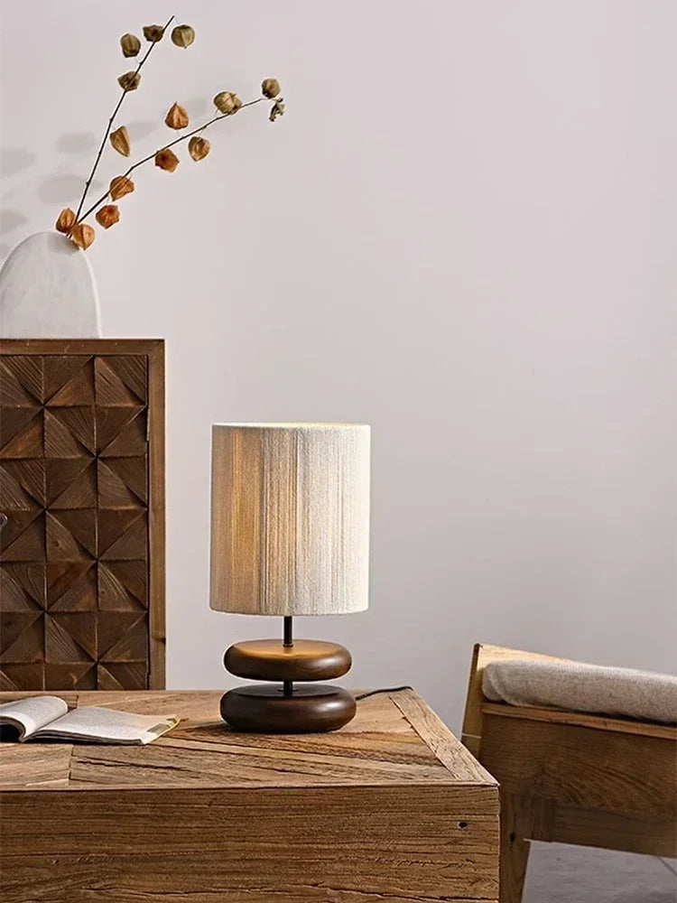 Tafellamp Zwart met Organische Keramische Voet en Linnen Kap – Bohemian Stijl voor Sfeerverlichting 5
