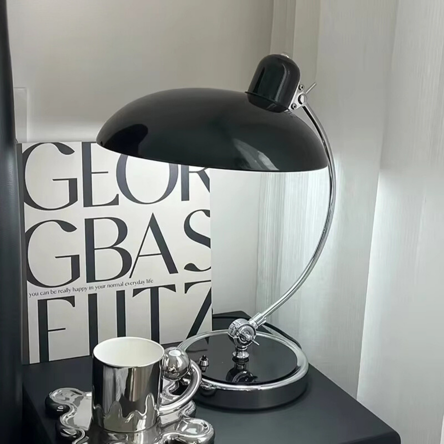 Tafellamp met Bauhaus Design en Scandinavische Stijl voor Bureau en Nachtkastje 6