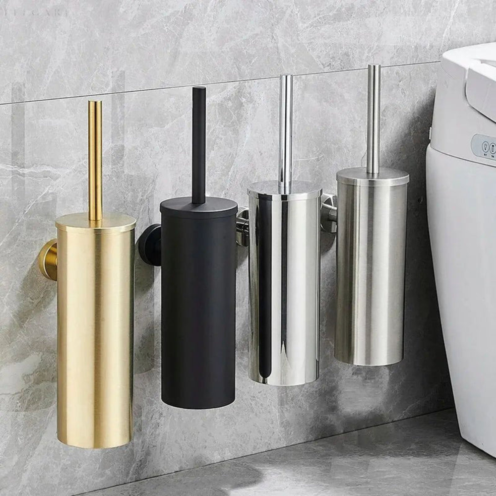 Toiletborstel met Muurbevestiging en Flexibele Borstelkop voor Efficiënte Reiniging 1
