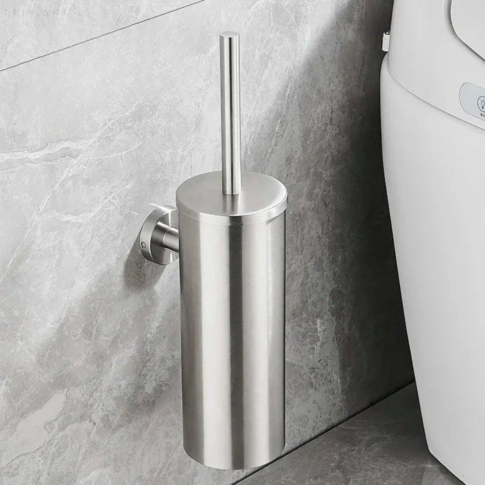 Toiletborstel met Muurbevestiging en Flexibele Borstelkop voor Efficiënte Reiniging 2
