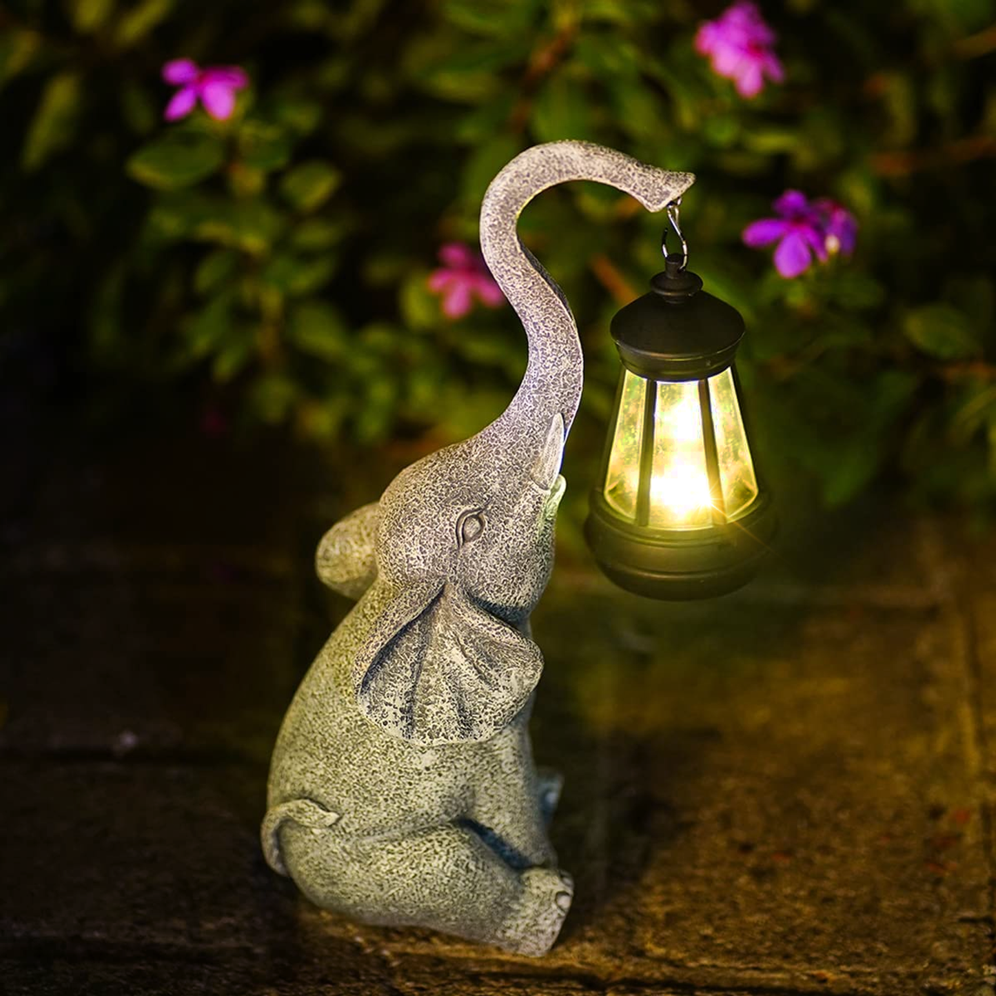 Tuinlamp Olifant op Zonne-energie – Charmante Tuinverlichting voor Binnen en Buiten 2