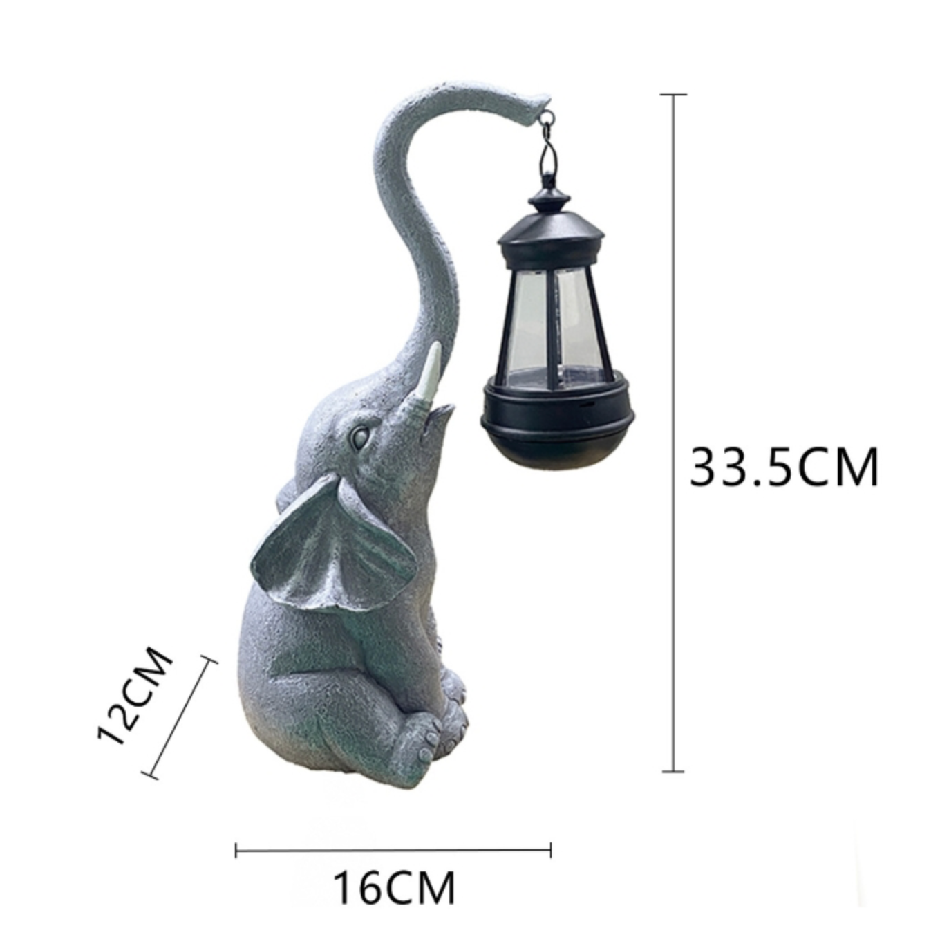 Tuinlamp Olifant op Zonne-energie – Charmante Tuinverlichting voor Binnen en Buiten 4