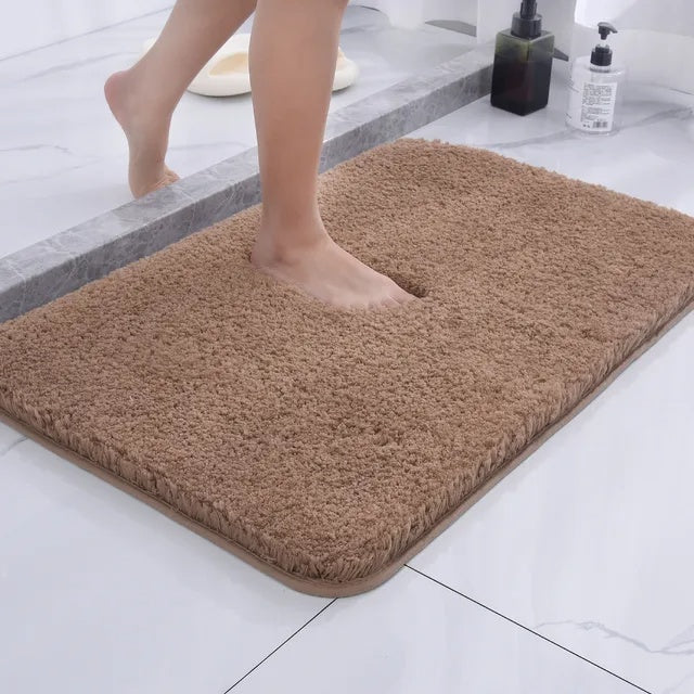 Ultra-Zachte Antislip Badmat 50x80 cm - Sneldrogend Microvezel voor Badkamer en Douche 9