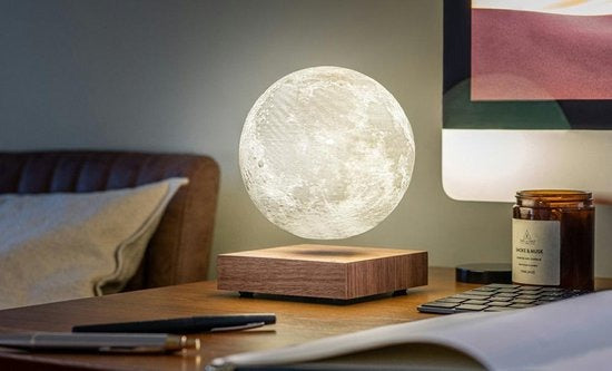Zwevende 3D-Maanlamp - Draadloze Tafellamp