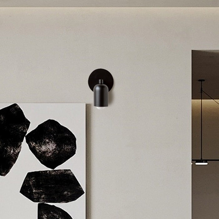 Wandlamp voor Binnen met Minimalistisch Ontwerp en Glazen Kap