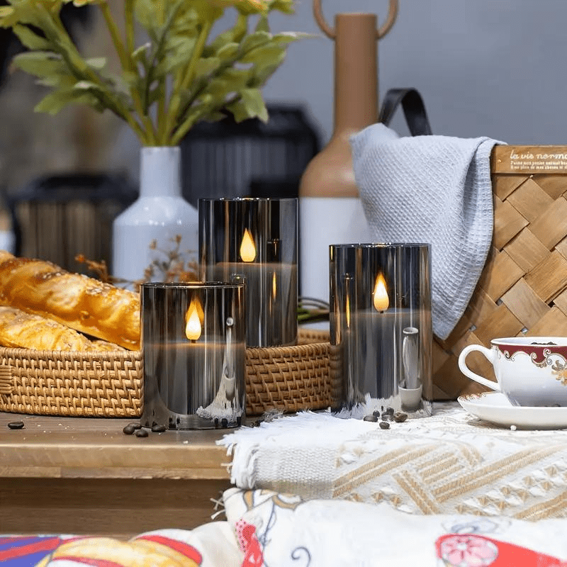 Vlamloze LED Kaarsen Set met Afstandsbediening en Timerfunctie - Realistische Flikkerende Gloed 2