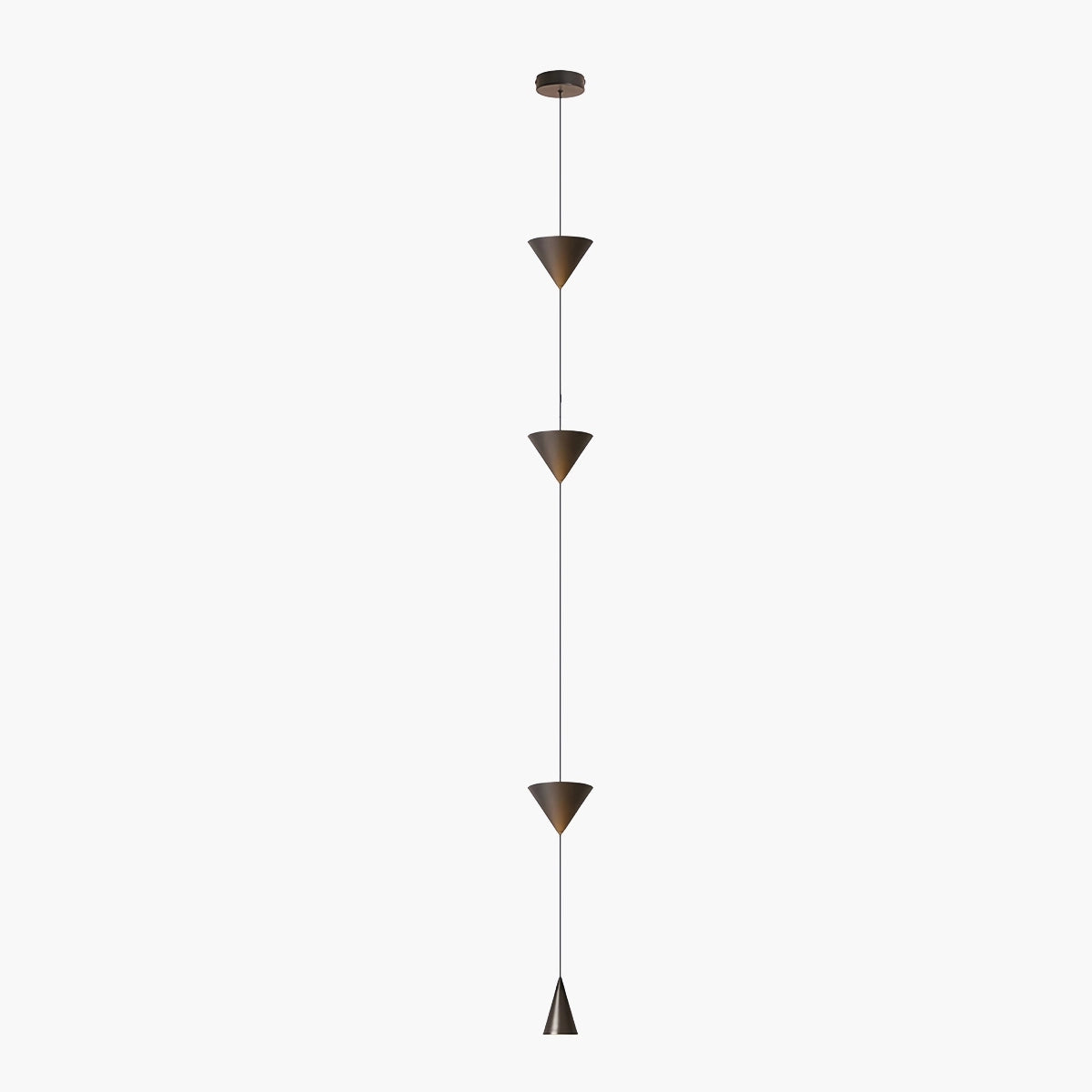 Vloerlamp met Conische Schaduw en Verstelbare Kabel voor Woonkamer 1