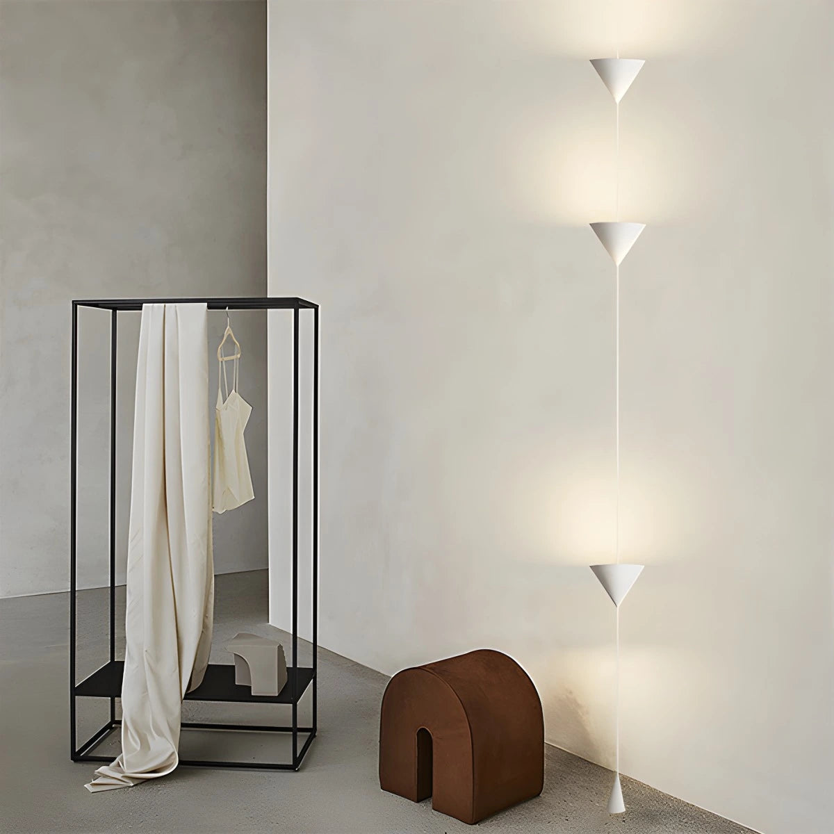 Vloerlamp met Conische Schaduw en Verstelbare Kabel voor Woonkamer 10
