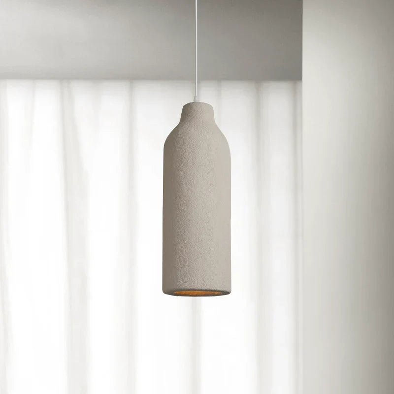 Wabi Sabi Hanglamp Wijnfles – Uniek Handgemaakt voor Woonkamer en Slaapkamer Lamp B: Ø18cm x 51cm