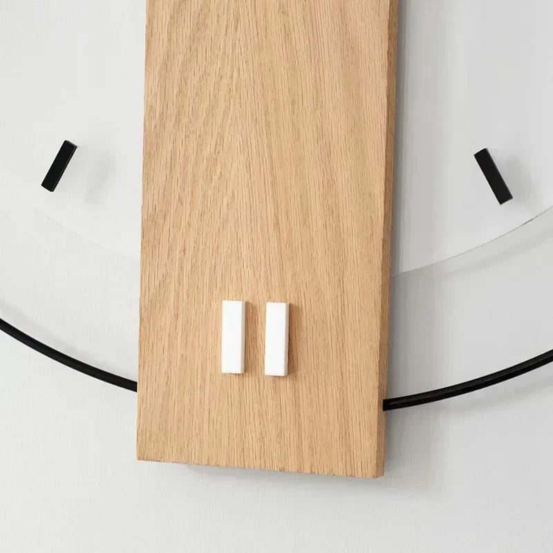 Wandklok met Minimalistisch Design en Houten Afwerking 5