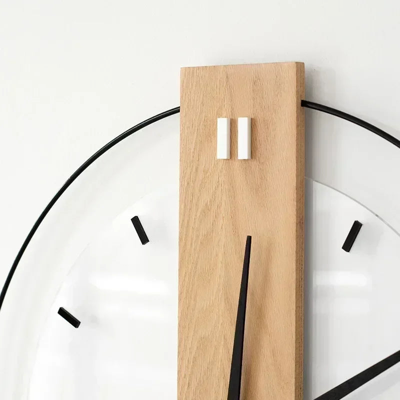 Wandklok met Minimalistisch Design en Houten Afwerking 7
