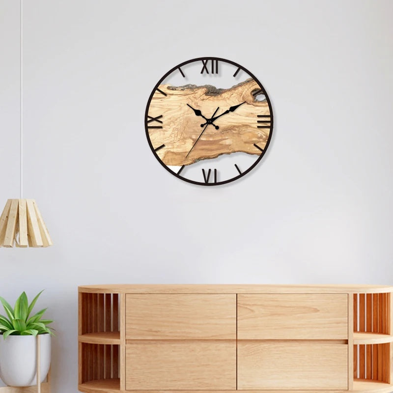 Wandklok met Transparant Ontwerp en Minimalistische Uitstraling