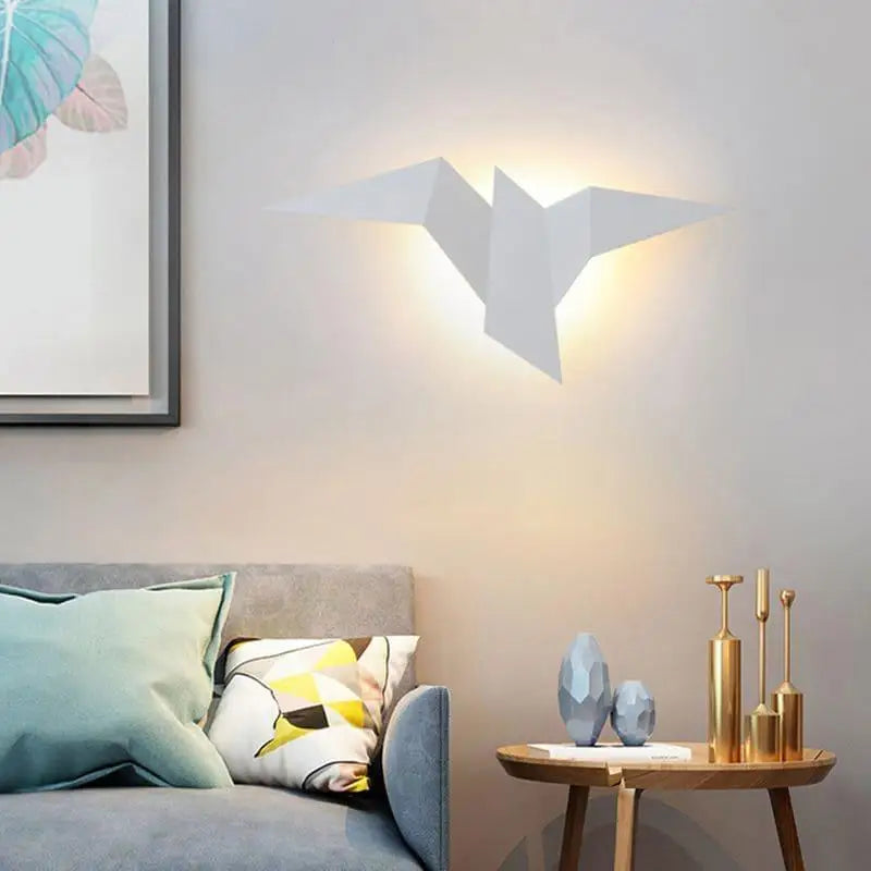 Wandlamp Goud in Vogelvorm – Elegante Wandverlichting voor Binnen voor Woonkamer en Slaapkamer 2