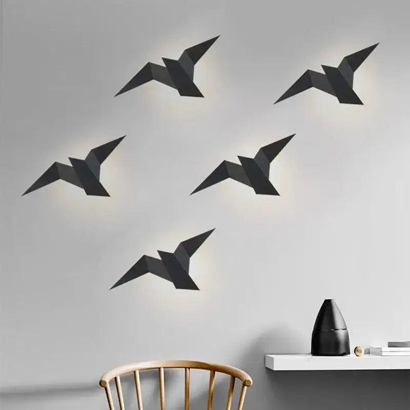 Wandlamp Goud in Vogelvorm – Elegante Wandverlichting voor Binnen voor Woonkamer en Slaapkamer 4