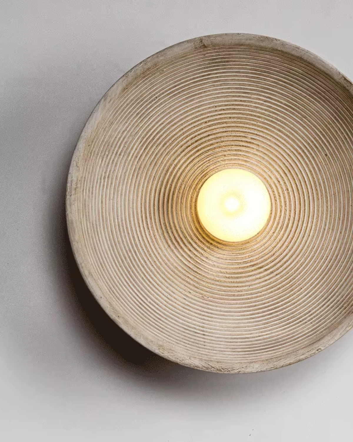 Wandlamp La Clarté du Sable - Natuurlijke Hars Muurlamp voor Binnen - Warm Wit LED Verlichting 2