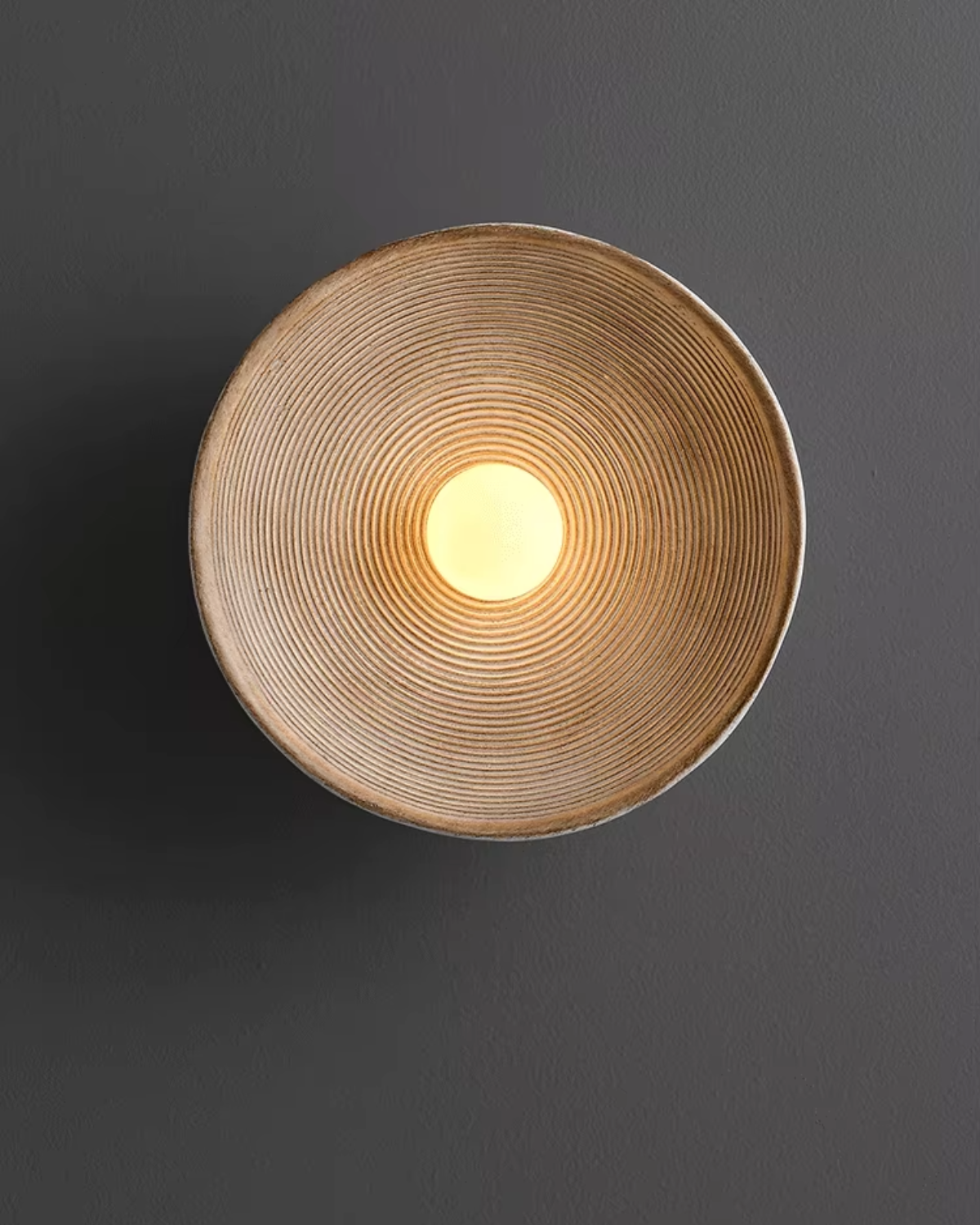 Wandlamp La Clarté du Sable - Natuurlijke Hars Muurlamp voor Binnen - Warm Wit LED Verlichting 5
