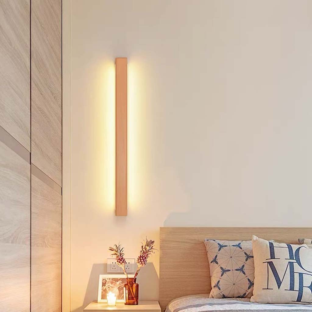 Wandlamp van Beukenhout met LED Lichtbalk voor Binnen – Modern en Energiezuinig Muurlamp 2