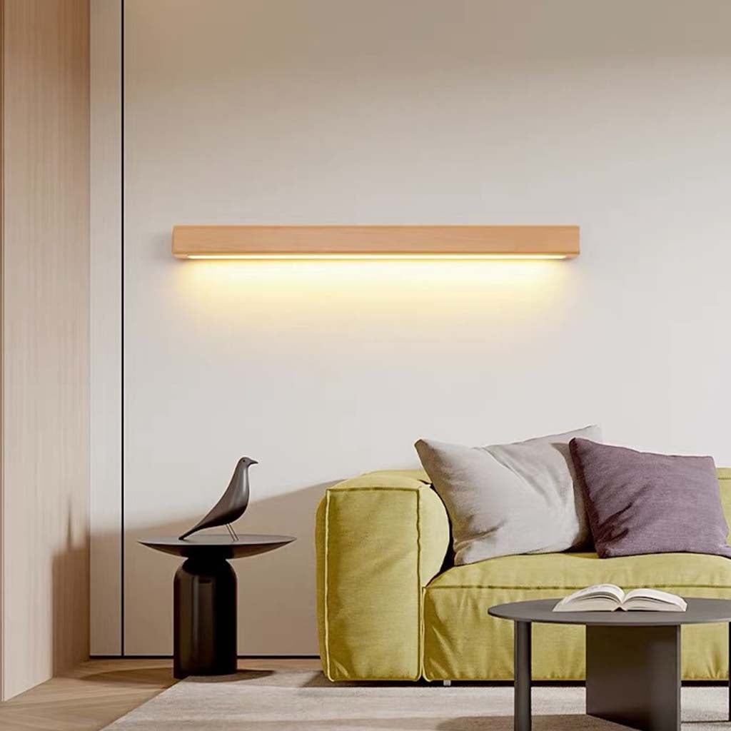 Wandlamp van Beukenhout met LED Lichtbalk voor Binnen – Modern en Energiezuinig Muurlamp 4