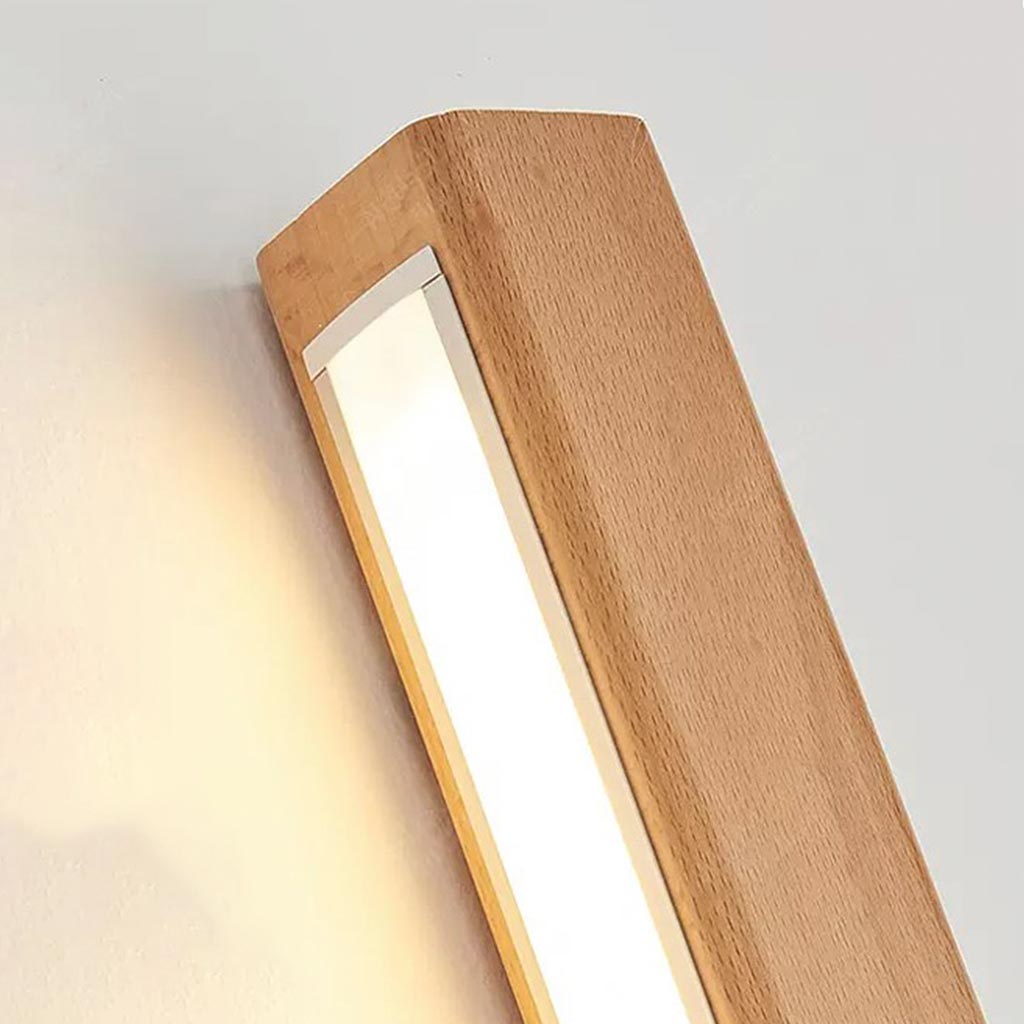 Wandlamp van Beukenhout met LED Lichtbalk voor Binnen – Modern en Energiezuinig Muurlamp 5