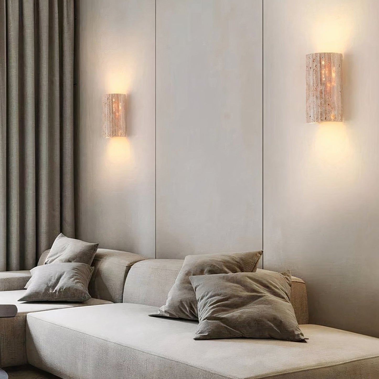 Wandlamp van Natuursteen met Halve Cilinder en Modern Ontwerp 4