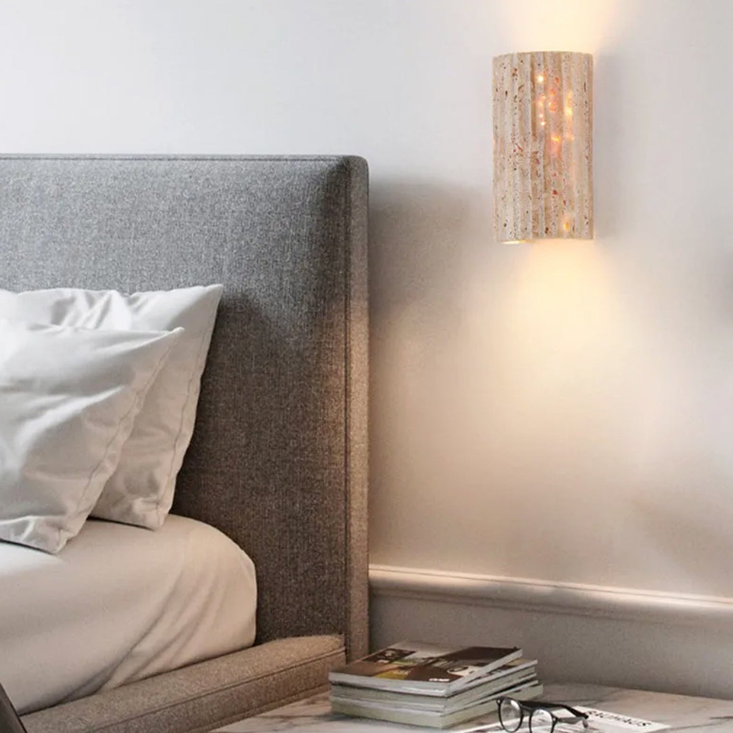 Wandlamp van Natuursteen met Halve Cilinder en Modern Ontwerp 5