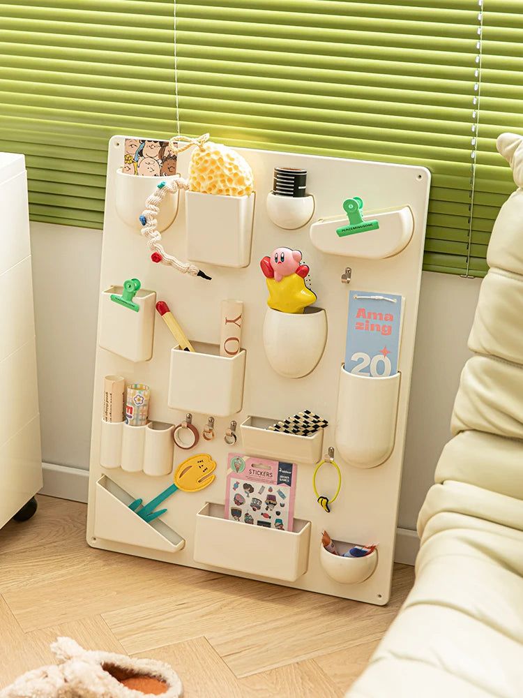 Wandopbergrek met Haken en Vakken voor Kantoor en Keuken – 68 x 52 cm Organisatieoplossing 4