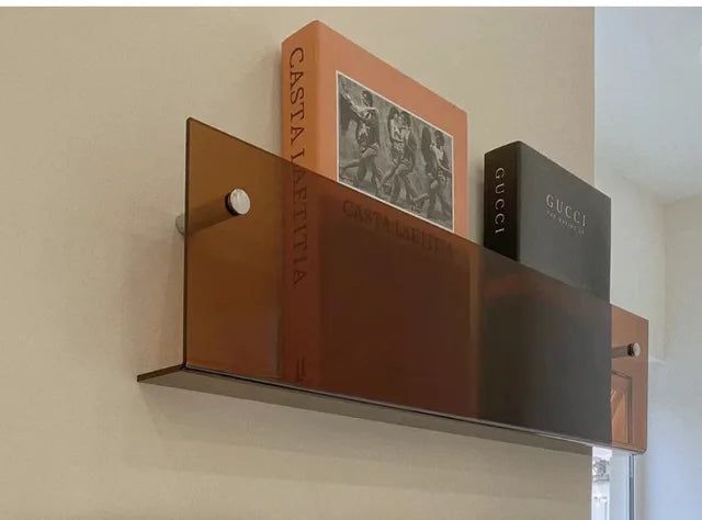 Wandplank van Acryl voor Tijdschriften - Minimalistisch en Modern Ontwerp voor Woonruimtes 3