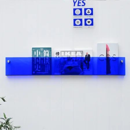 Wandplank van Acryl voor Tijdschriften - Minimalistisch en Modern Ontwerp voor Woonruimtes 6