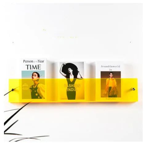 Wandplank van Acryl voor Tijdschriften - Minimalistisch en Modern Ontwerp voor Woonruimtes 8