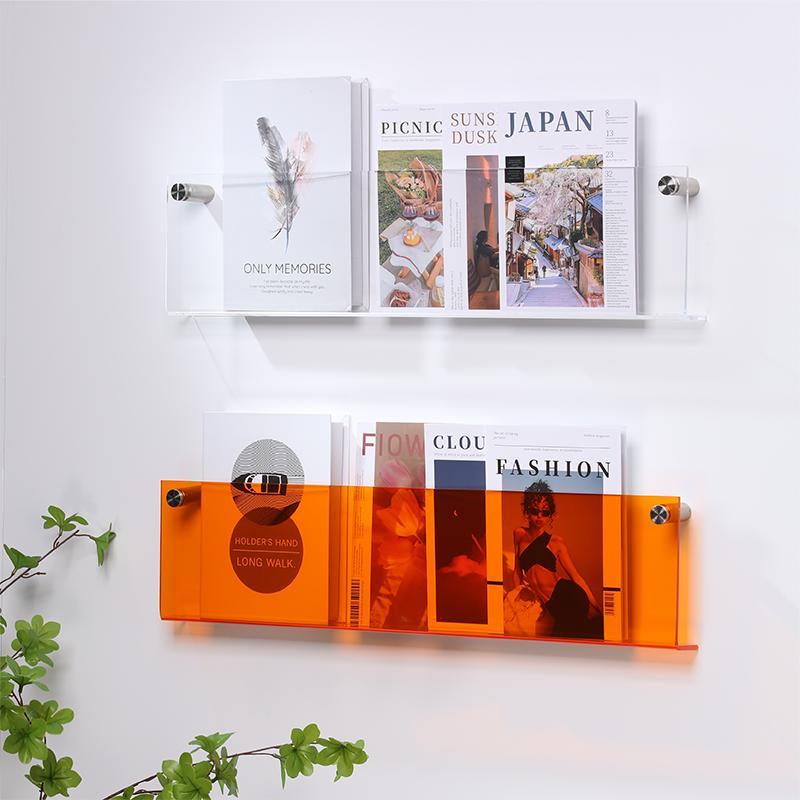 Wandplank van Acrylaat voor Tijdschriften – Modern 50x15x5 cm Wandplanken voor Boeken en Vinyl 3