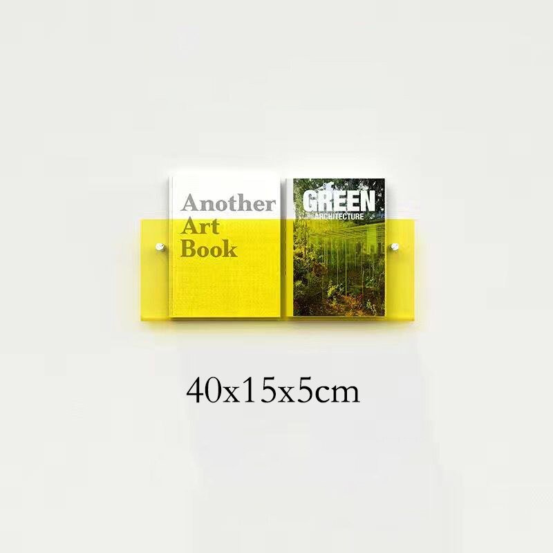 Wandplank van Acrylaat voor Tijdschriften – Modern 50x15x5 cm Wandplanken voor Boeken en Vinyl 7