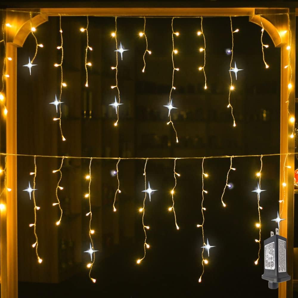 Weerbestendig LED Lichtgordijn voor Buitenverlichting – Feestelijke Decoratie voor Tuin en Balkon 2
