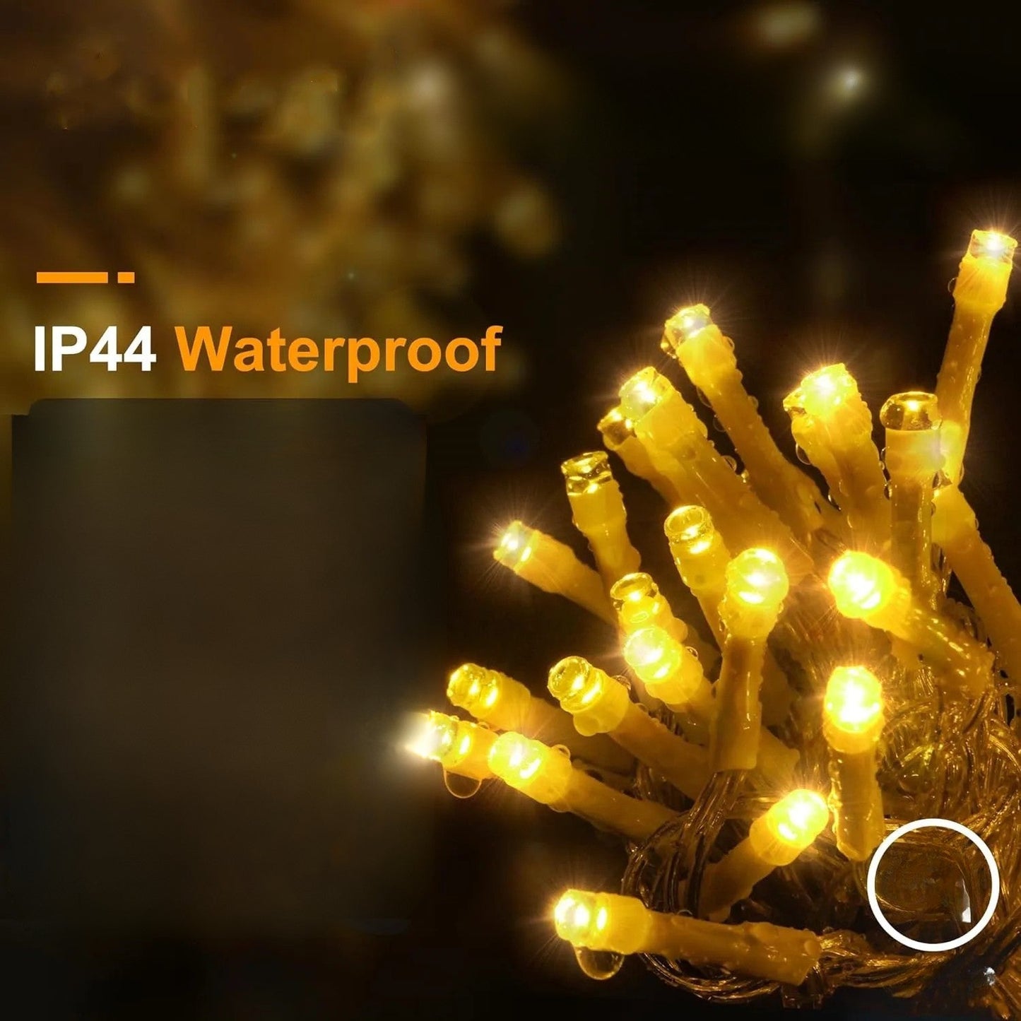 Weerbestendig LED Lichtgordijn voor Buitenverlichting – Feestelijke Decoratie voor Tuin en Balkon 4