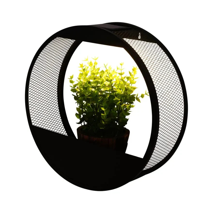 Solar Plantenpot Wandlamp voor Buiten